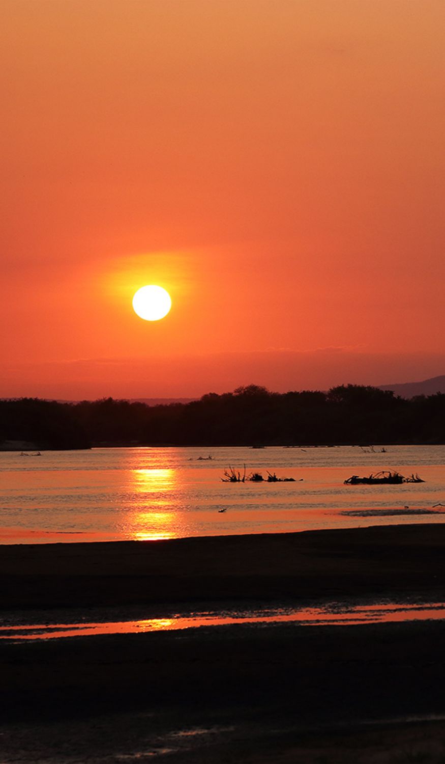 Coucher de Soleil sur la Rufiji River